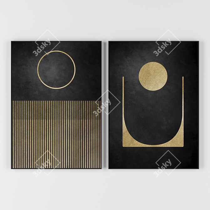 Abstract Frames Collection: 1200*850 mm (2 Frames) 3D model image 1