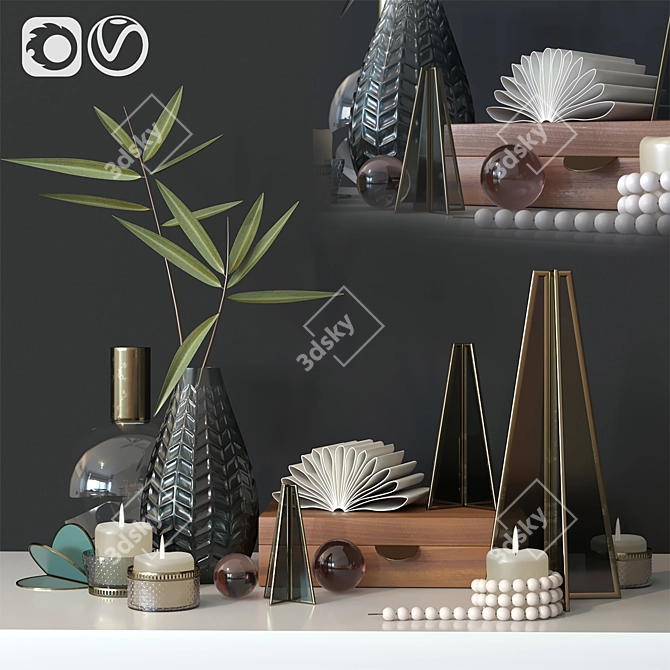  Timeless Elegance Decor Set 3D model image 2