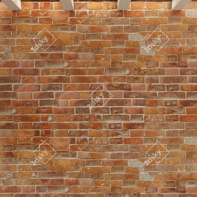 Vintage Brick Texture | High-Resolution Seamless Design 3D model image 3