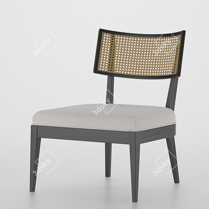 Britt Rattan Chair 3D model image 2