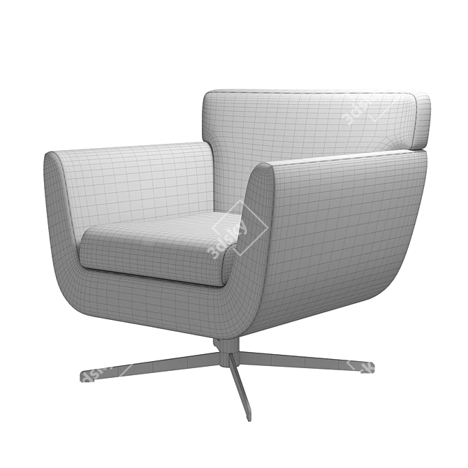 Soho Lounge Chair - Modern & Elegant Design 3D model image 3