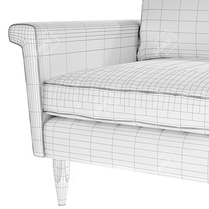 Sophisticated MARQ Pierce Armchair 3D model image 6