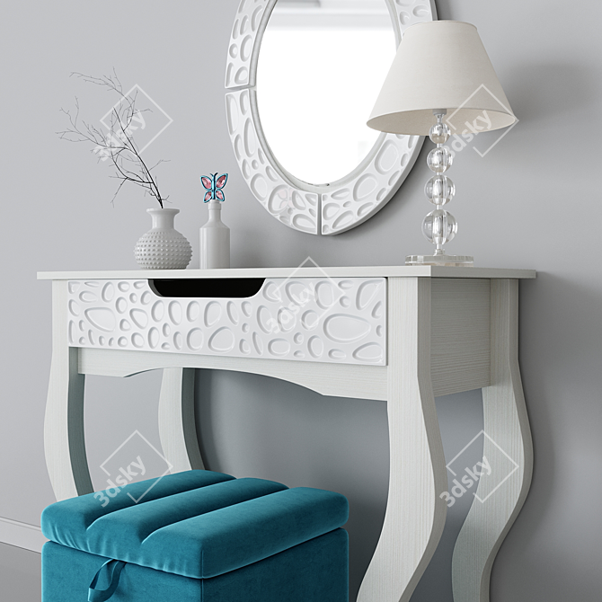 Wyspaa Hoff Dressing Table Set 3D model image 3