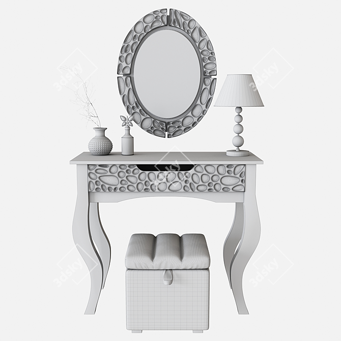 Wyspaa Hoff Dressing Table Set 3D model image 4