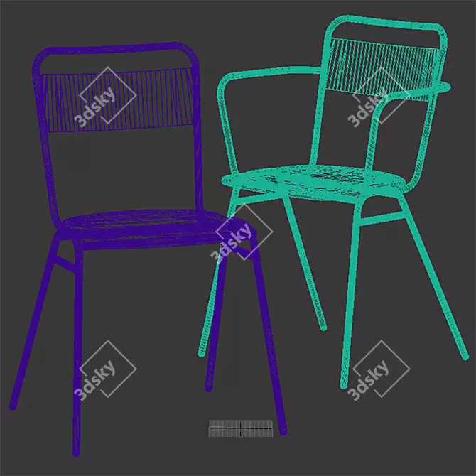 Dynamic Office Chairs: Boost Productivity 3D model image 2