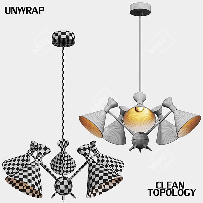 2015 Light005 40x94x52 Vray 3D model image 10