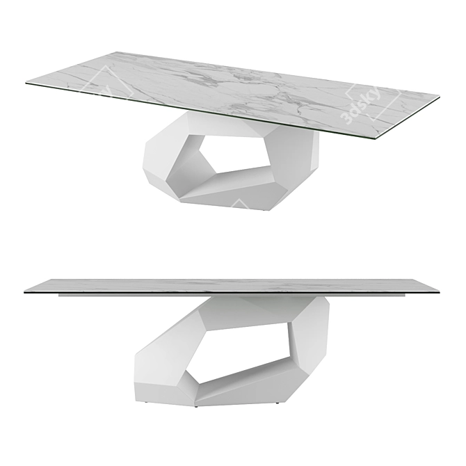 Urban Raw Diamond Table by Liu Jo 3D model image 1