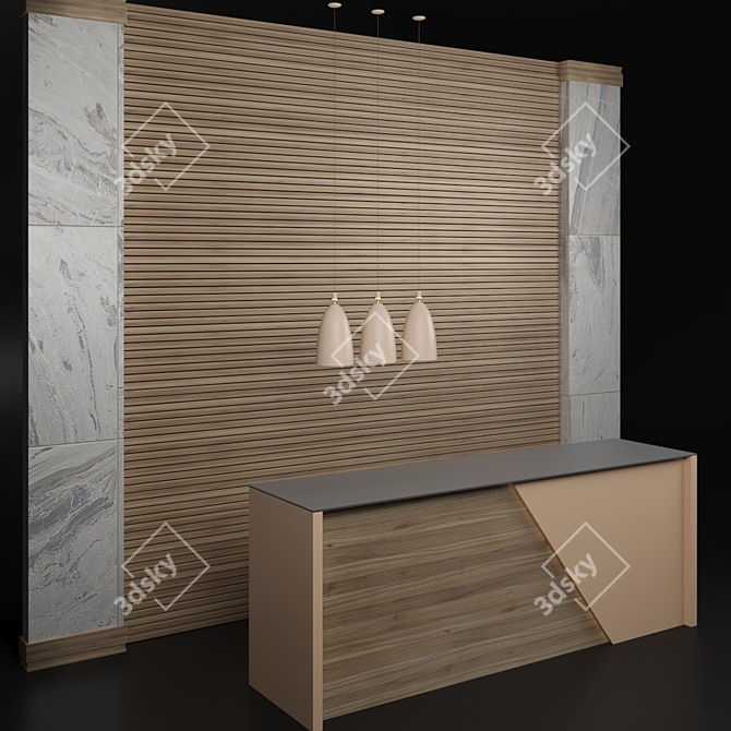 Reception G30 Office Rack: Modern and Functional 3D model image 1