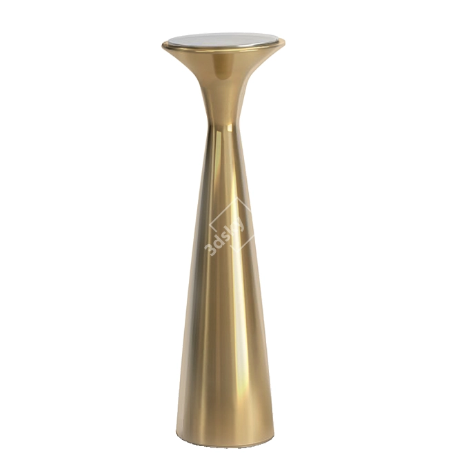 Elegant Pedestal Drink Table 3D model image 1