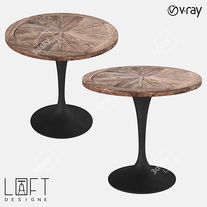 Modern LoftDesign 6854 Table 3D model image 1