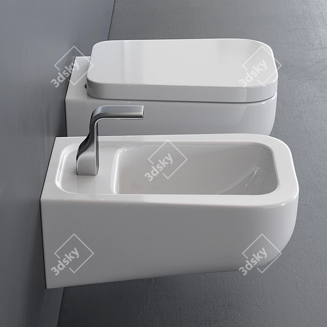 Ceramica Flaminia Como Wall-Hung WC 3D model image 2