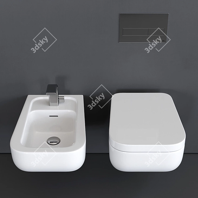 Ceramica Flaminia Como Wall-Hung WC 3D model image 3