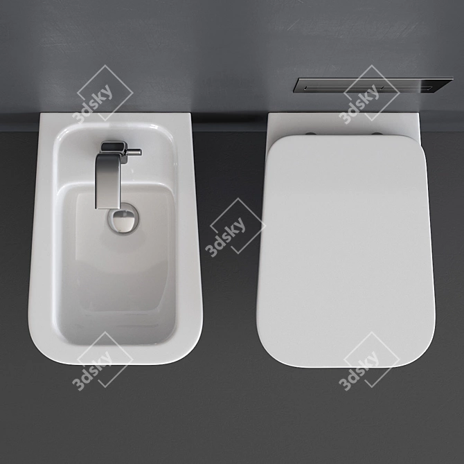 Ceramica Flaminia Como Wall-Hung WC 3D model image 4