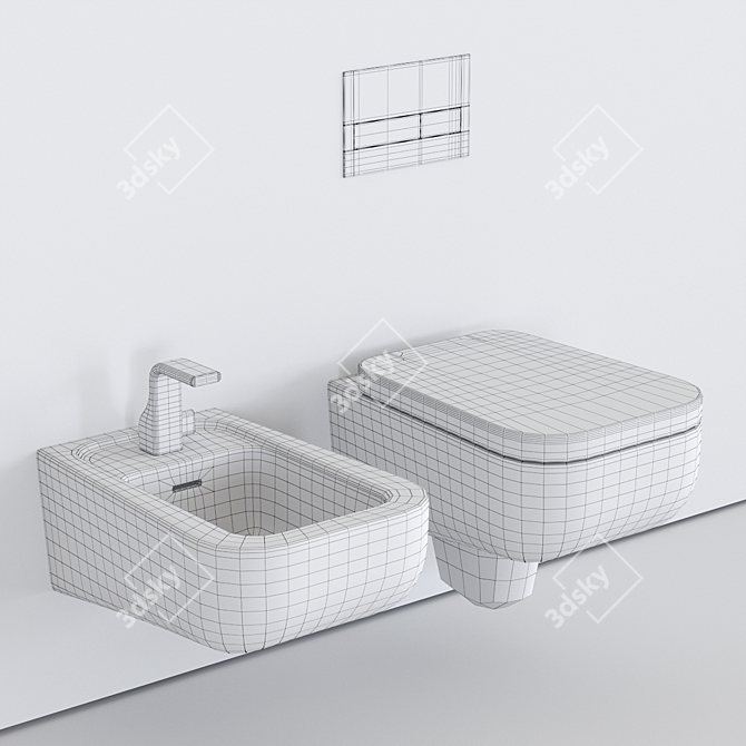 Ceramica Flaminia Como Wall-Hung WC 3D model image 5