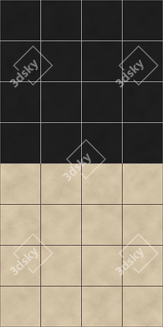 High-Res Square Tile Textures 3D model image 3