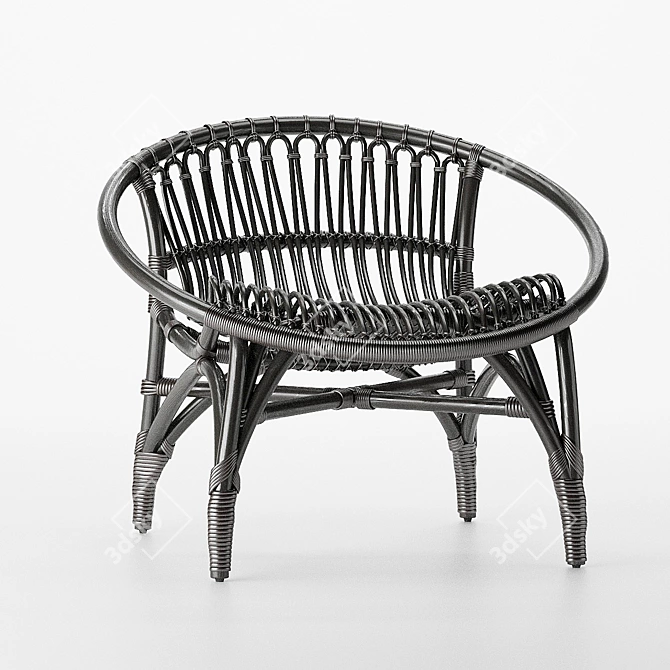 Feel Good Wicker Chair 3D model image 3
