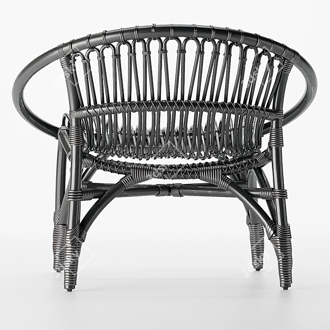Feel Good Wicker Chair 3D model image 4