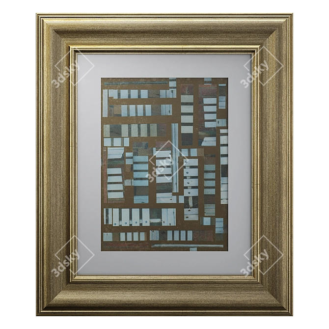 Classic Framed Painting 3D model image 1
