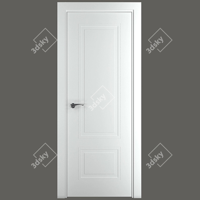 Classic Elegance: Provance Lyon 15 Interior Door 3D model image 1