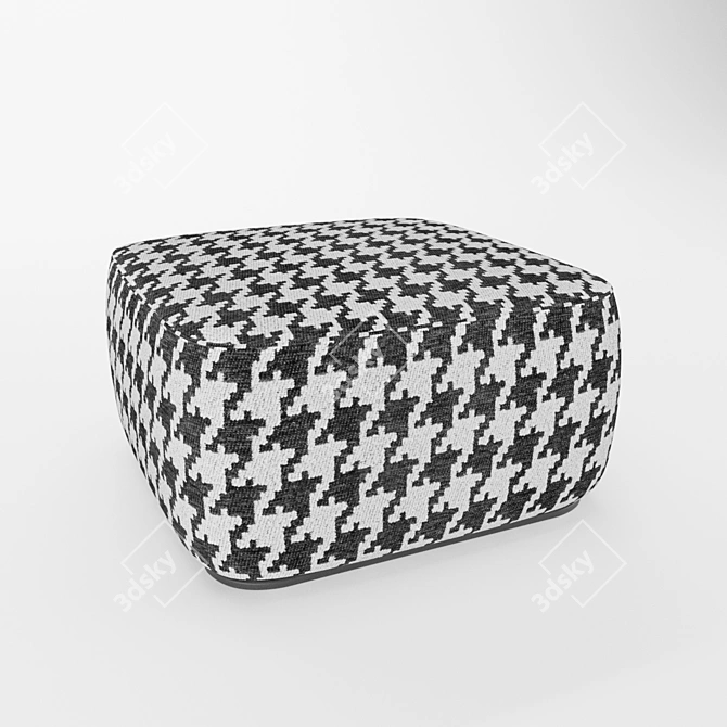 Elegant Minotti Davis Pouf 3D model image 4