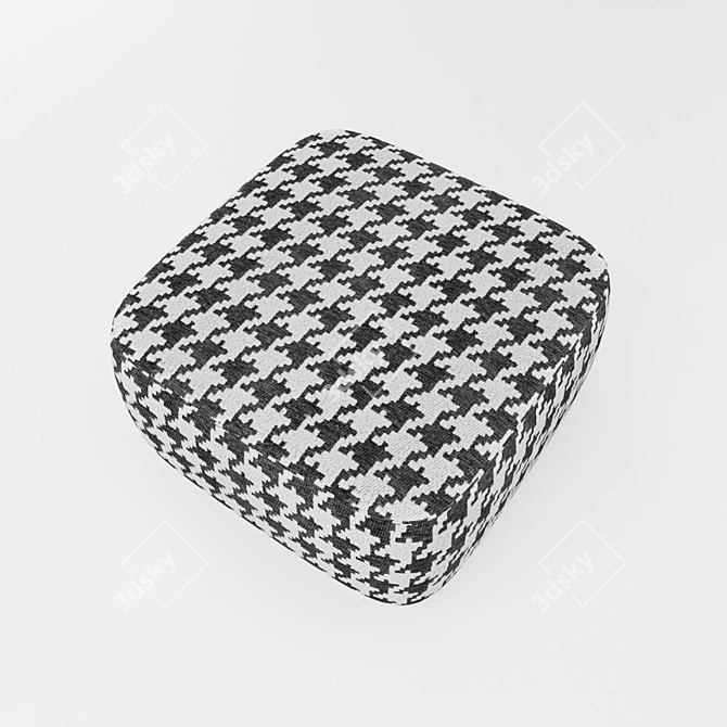 Elegant Minotti Davis Pouf 3D model image 6