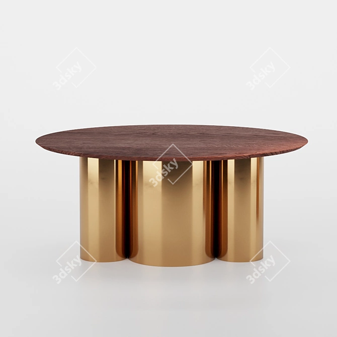 Cozy Nude Coffee Table: Pure Small 3D model image 1