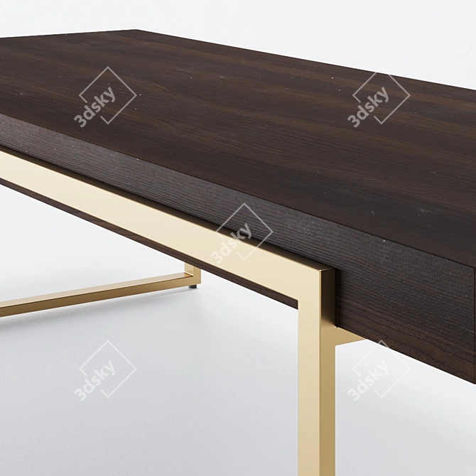 Stylish Coffee Lake Table 3D model image 2