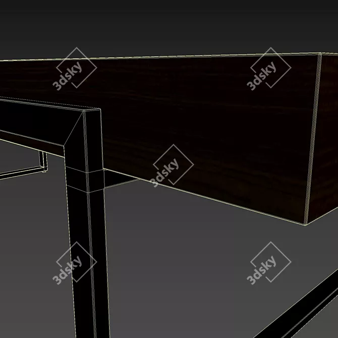 Stylish Coffee Lake Table 3D model image 3