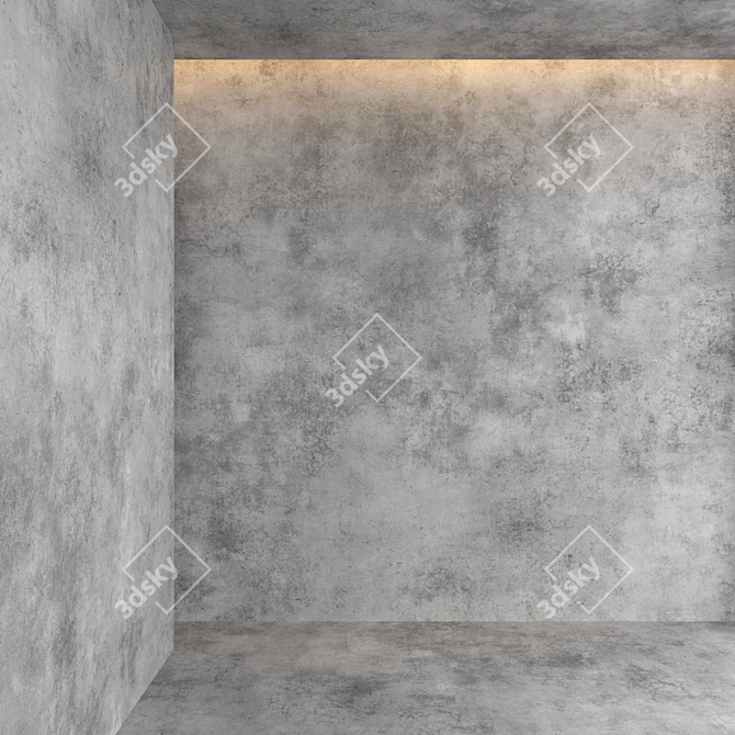 Elegant Concrete Textures 3D model image 1