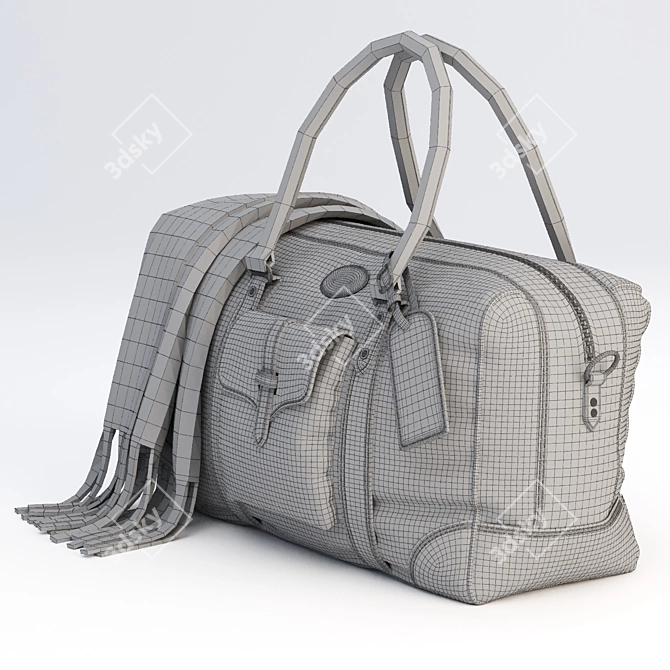 RM Williams Whiskey Overnight Bag 3D model image 4