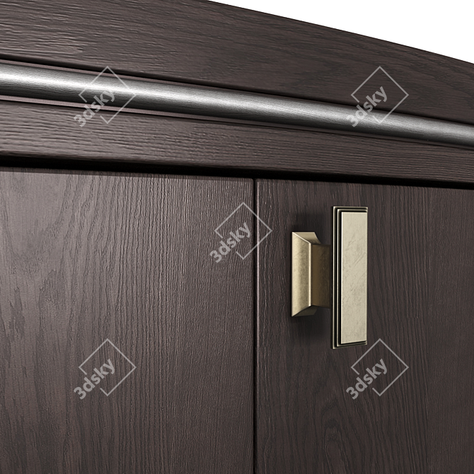 Grand Console with Drawers: Elegant and Functional 3D model image 3