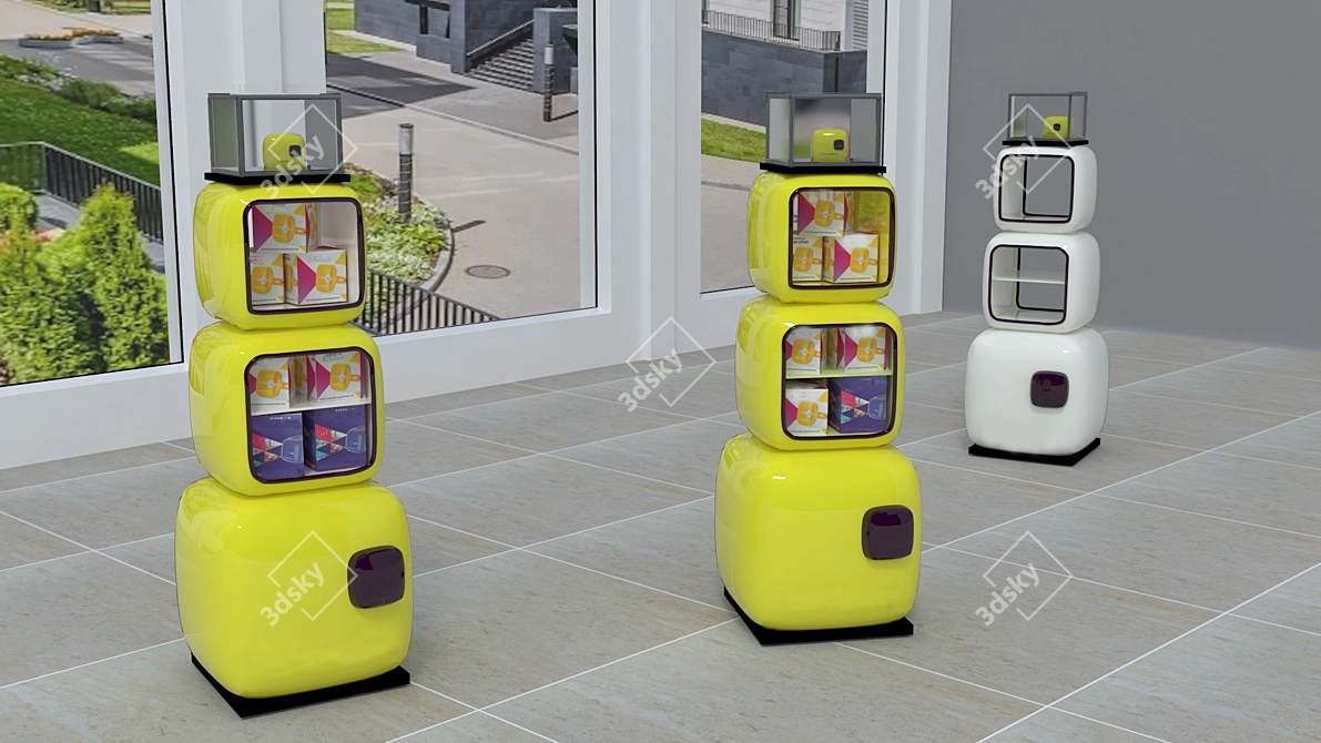 Display Sales Stand 3D model image 1