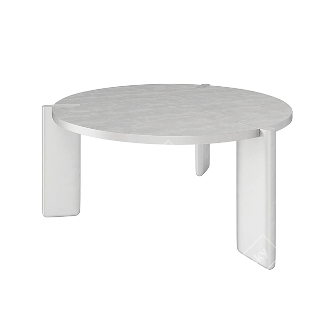 Sleek Aluminum DVN Table 3D model image 3