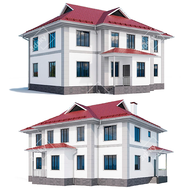 Country House: Perfect Backdrop 3D model image 1