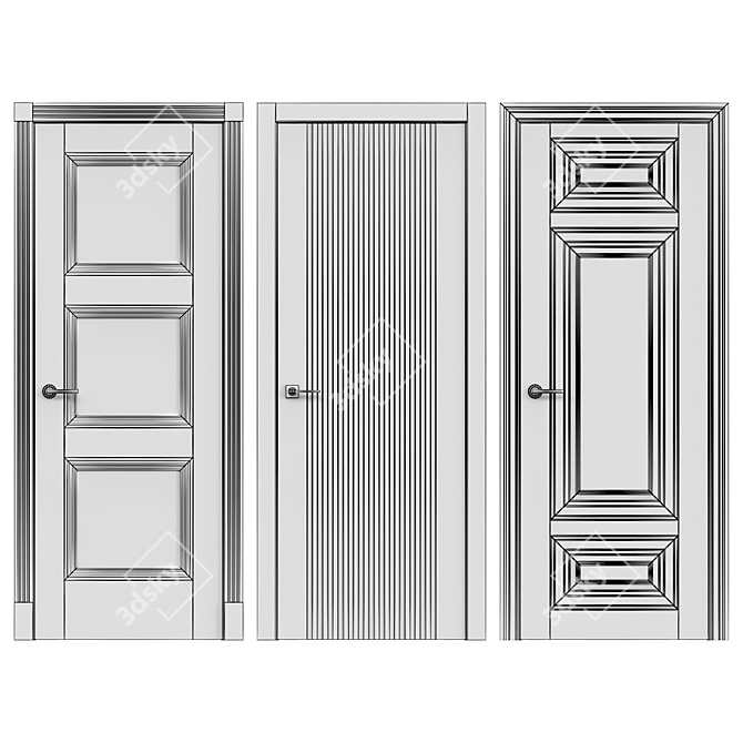 Smooth-Edge Door (v3) 3D model image 3