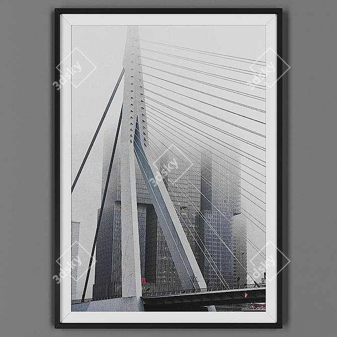 Black Framed Picture: 00032-32 3D model image 1