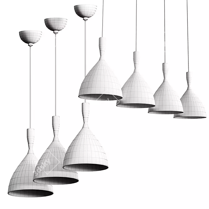 Dokka Pendant: A Timeless Classic 3D model image 2