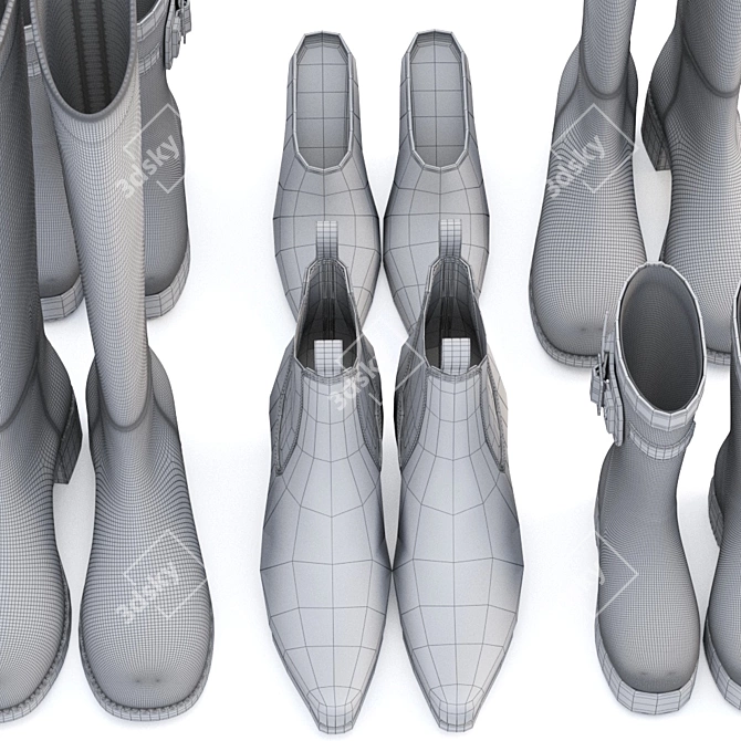 Comfort Plus Men's Shoes 3D model image 5