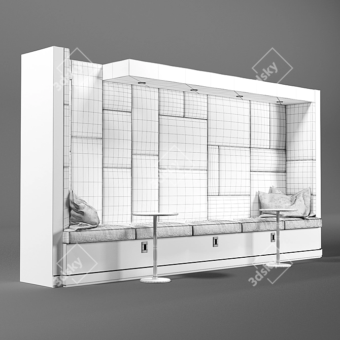 Versatile Restaurant & Office Seating 3D model image 4