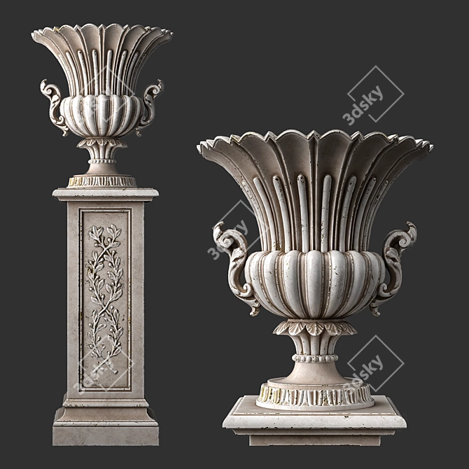 Roberto Giovannini Vase - Lowpoly 3D Model 3D model image 1