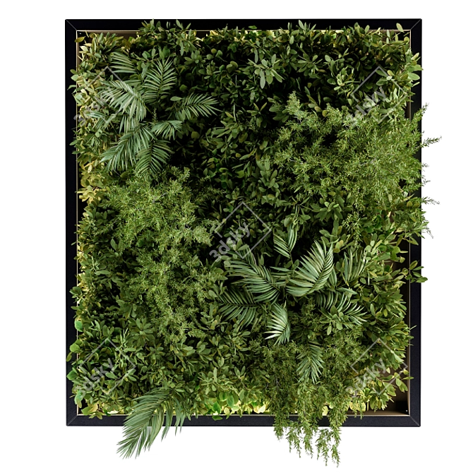 Metal Frame Vertical Garden 3D model image 1