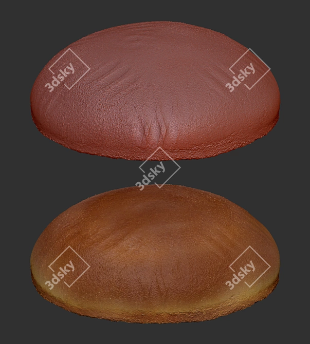 Title: Delicious Gourmet Burger Kit 3D model image 3