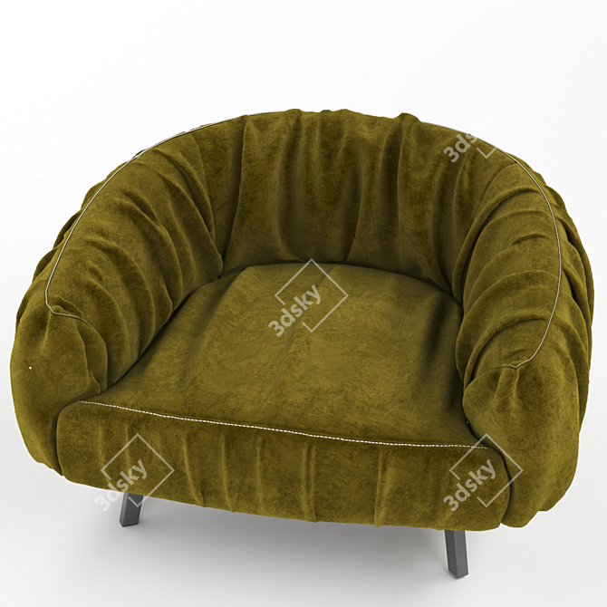 Modern Armchair with 2015 Design 3D model image 4