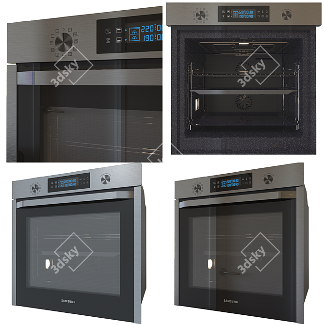 Samsung Kitchen Appliance Set 3D model image 3