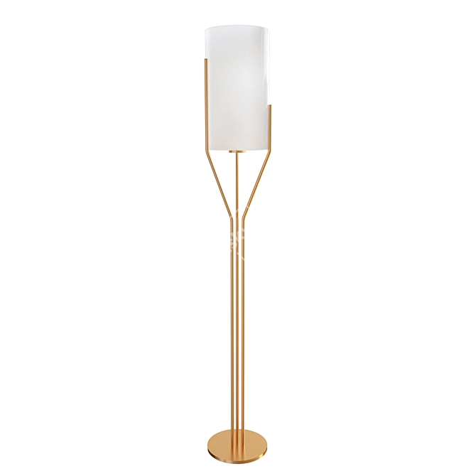 Modern Floor Lamp, sleek design. 3D model image 1