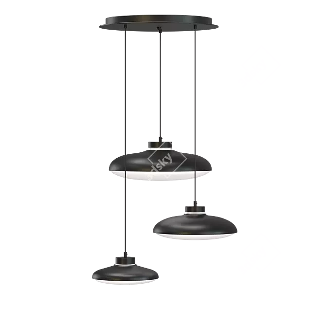 Fiji LED Pendant Lamp 3D model image 2