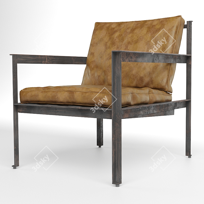 Sleek Cargo Lounge Chair: Max2015, OBJ, Vray Next 3D model image 2