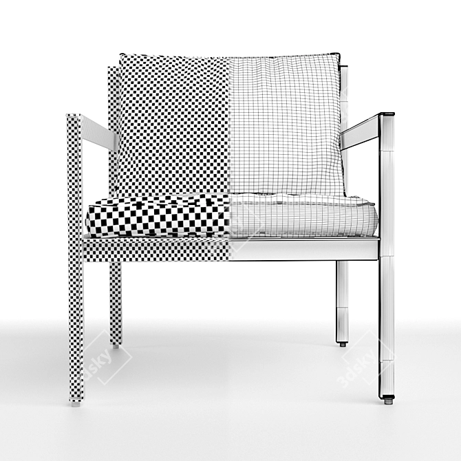 Sleek Cargo Lounge Chair: Max2015, OBJ, Vray Next 3D model image 3