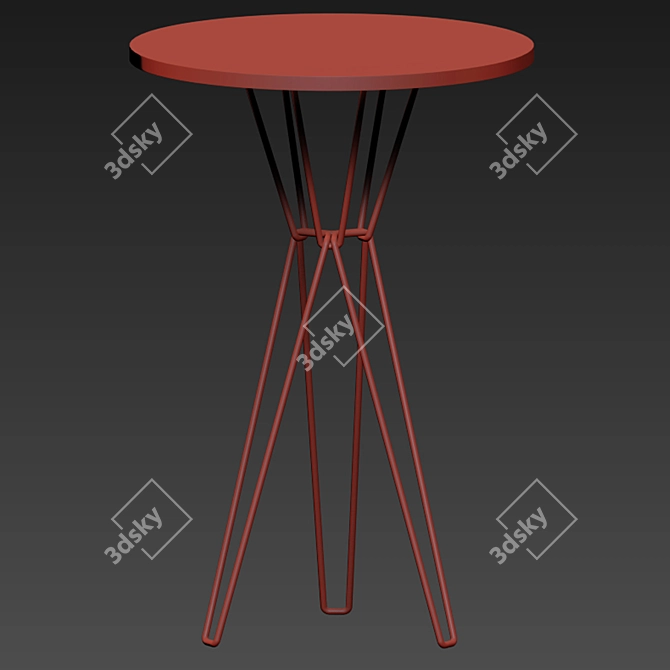  Modern Upholstered Counter Stools 3D model image 4