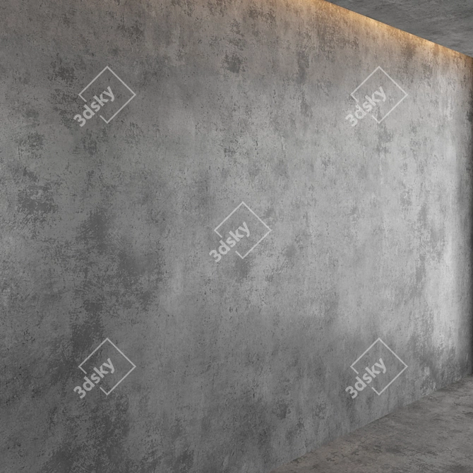 Decorative Concrete: High-Quality Textures & Materials 3D model image 2